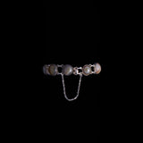 Sterling Silver and Grey Agate Link Bracelet