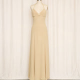 Armani Collezione Tan Silk Gown