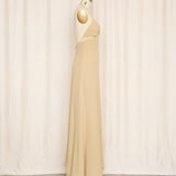 Armani Collezione Tan Silk Gown