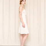 Armani Exchange Vintage Beaded Cream Silk Dress