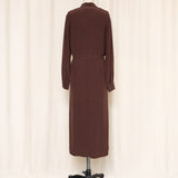 Vintage DVF Brown Silk Duster