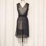 Nina Ricci Silk Black Sheer Dress
