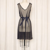 Nina Ricci Silk Black Sheer Dress