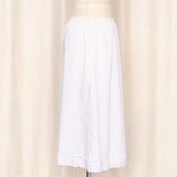 Vintage Cotton White Slip Skirt