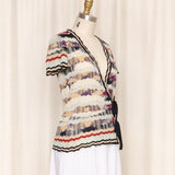 Missoni Colorblock Wrap Top