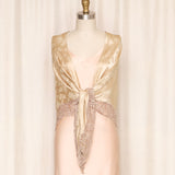 Ralph Lauren Vintage Gold Silk Shawl