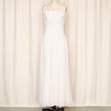 Tadashi Shoji Ivory White Strapless Silk Gown