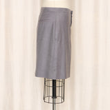 Chloe Vintage Grey Pencil Skirt