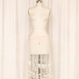 Antique Lace and Silk Wrap Skirt