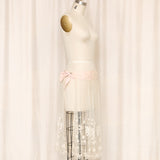 Antique Lace and Silk Wrap Skirt