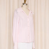 Escada Scalloped Pink Blouse