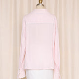 Escada Scalloped Pink Blouse