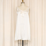 Love, Zelda White Tie Front Silk Slip