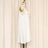Love, Zelda White Tie Front Silk Slip