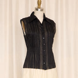 Philosophy di Alberta Ferretti Black Sleeveless Blouse