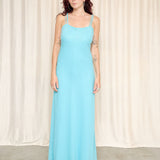 Chelsea Nites Blue Beaded Gown