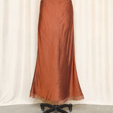 Dosa Silk Sienna Slip Skirt