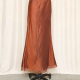 Dosa Silk Sienna Slip Skirt
