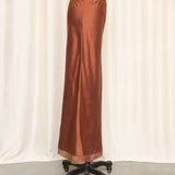 Dosa Silk Sienna Slip Skirt