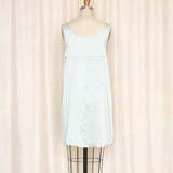 Love, Zelda Mint Green Tie Front Silk Slip