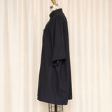 Yohji Yamamoto Black 3/4 Sleeve Long Coat