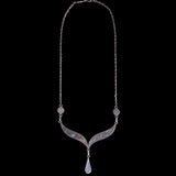 Sterling Silver Labradorite Teardrop Necklace