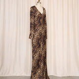 Elie Tahari Cheetah Print Gown