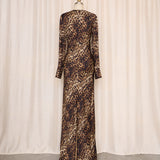 Elie Tahari Cheetah Print Gown