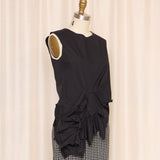 COMMES des GARCONS Black Star Detail Ruffle Top