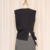 COMMES des GARCONS Black Star Detail Ruffle Top