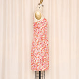 Vintage AT Pink Floral Silk Dress