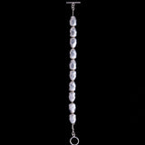 Sterling Silver Bean Link Bracelet