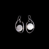 Reversible Mother Of Pearl Sterling Silver Dangles