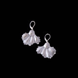 Sterling Silver Flower Shaped Drop Earrings