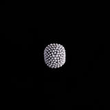 Fine Silver Modernist Caviar Ring
