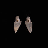 Sterling Silver Green and Brown Jasper Stones Stud Earrings