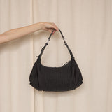 Ferre Black Canvas Handbag