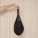 Ferre Black Canvas Handbag