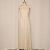 Handmade Cream Lace Maxi Dress