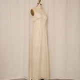 Handmade Cream Lace Maxi Dress