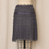 Vintage Blumarine Silk Blend Grey Skirt