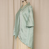 Vintage Baby Blue Cape Coat