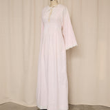 Bill Tace White & Pink Embroidered Dress