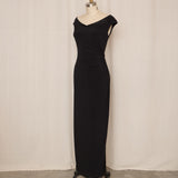 Vintage Ralph Lauren Fitted Black Dress
