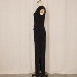 Vintage Ralph Lauren Fitted Black Dress