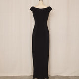 Vintage Ralph Lauren Fitted Black Dress