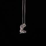 Art Deco Sterling Silver Kneeling Women Pendant