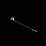 Sterling Silver Puffy Heart Stick Pin