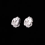 Sterling Silver Flower Shaped Stud Earrings