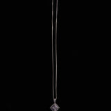 Sterling Silver Necklace with Art Deco Amethyst Pendant